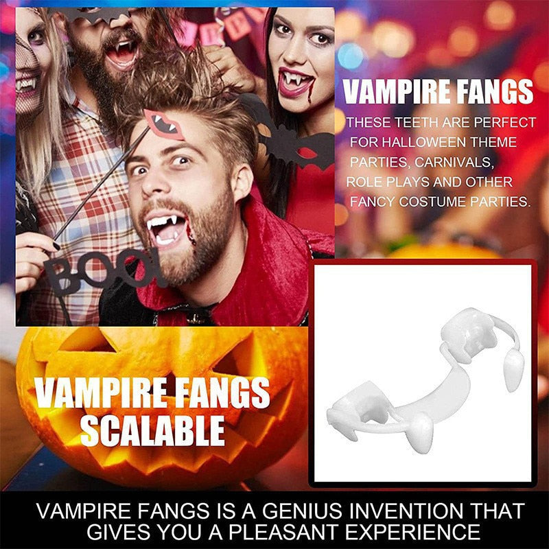 Retractable Halloween Vampire Fangs